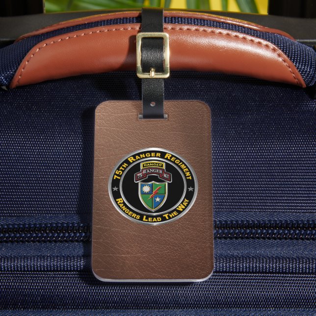 75th Ranger Regiment  Luggage Tag (Front Insitu 2)
