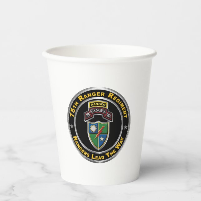75th Ranger Regiment  Paper Cups (Front)
