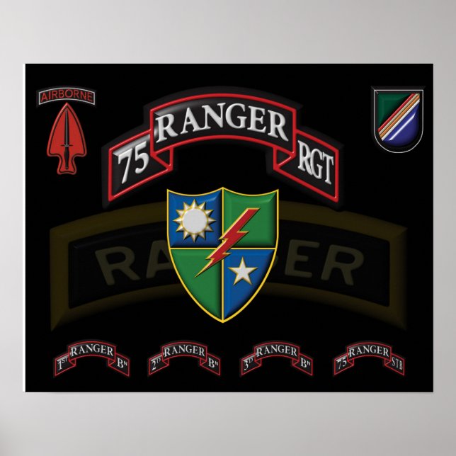 75th Ranger Regiment Poster (Front)