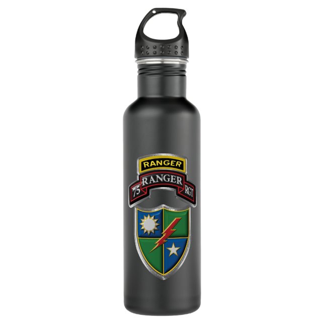 75th Ranger Regiment Rangers Lead The Way  710 Ml Water Bottle (Front)