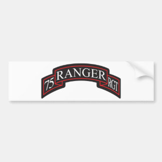 75th Ranger Regiment Scroll Bumper Sticker