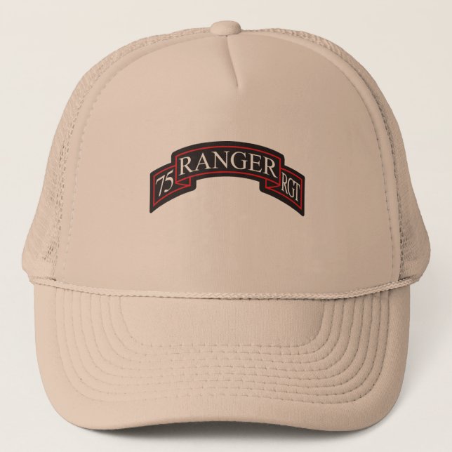 75th Ranger Regiment Scroll Trucker Hat (Front)
