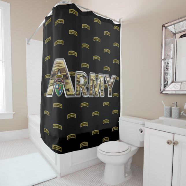 75th Ranger Regiment  Shower Curtain (In Situ)
