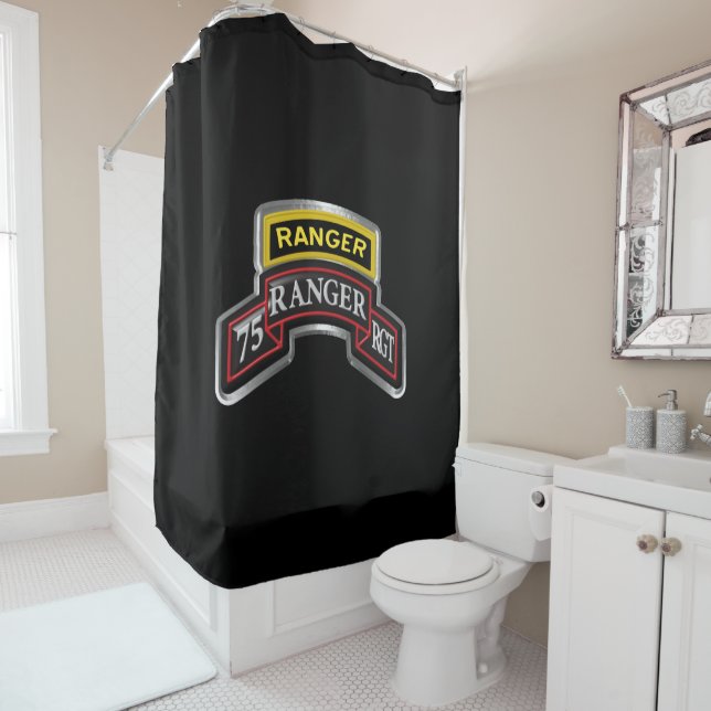 75th Ranger Regiment  Shower Curtain (In Situ)