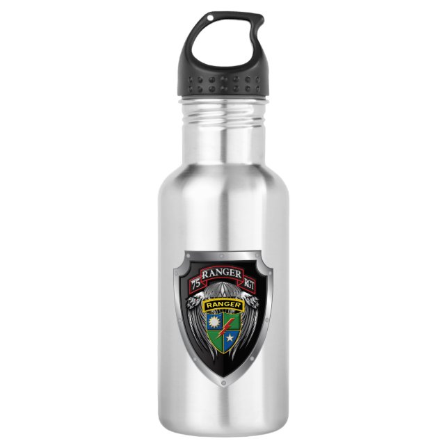 75th Ranger Regiment  Stainless Shield 710 Ml Water Bottle (Front)