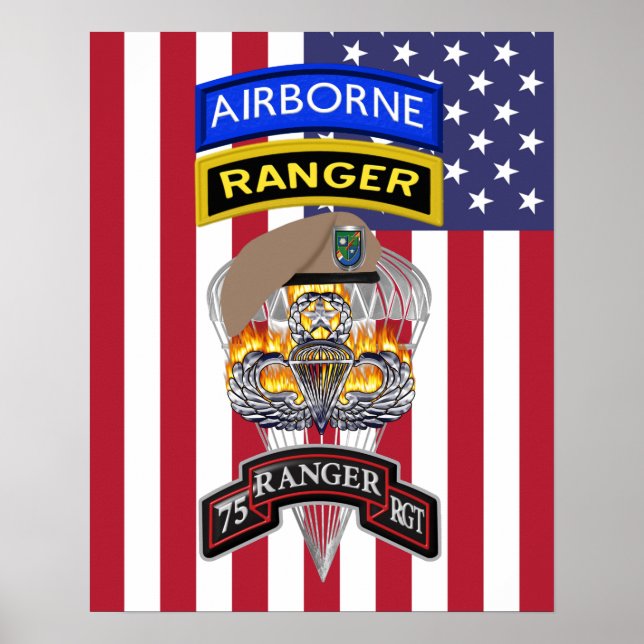 75th Ranger Regiment “Sua Sponte” Poster (Front)