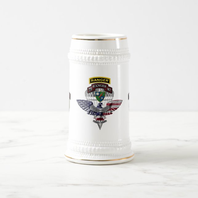 75th Ranger Regiment Veteran  Beer Stein (Center)