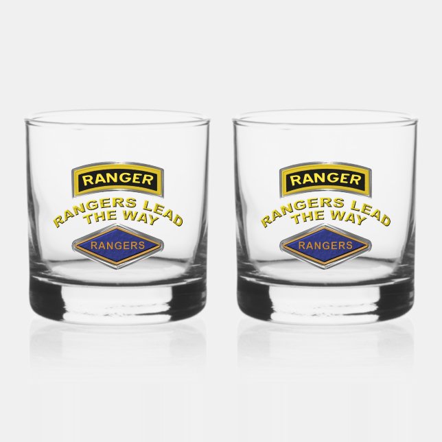 75th Ranger Regiment Whiskey Glass (Front)