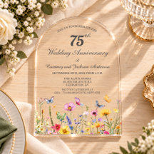 75th Wildflowers Wedding Anniversary 