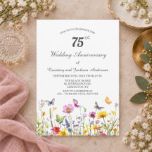 75th Wildflowers Wedding Anniversary 