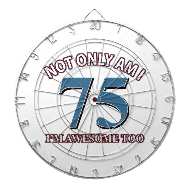 75TH year designs Dartboard (Front)
