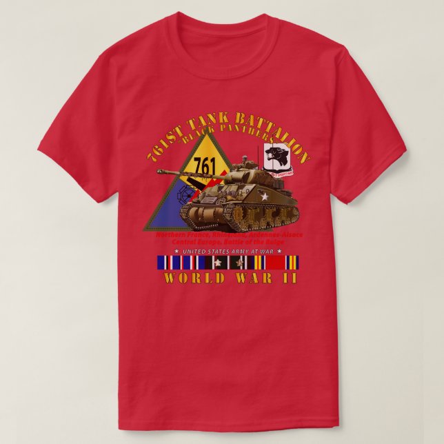 761st Tank Battalion s w Tank w SSI WWII EU SVC (Design Front)