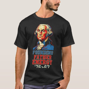 76 67 George Washington Founding Father History Fu T-Shirt