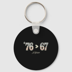 76 67 Thomas Jefferson Six Seven 6 7 Meme Gen Alph Key Ring