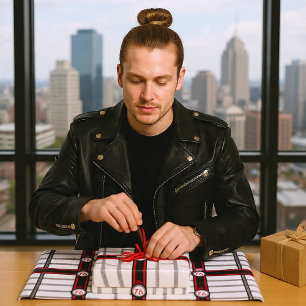 '76 Chequered Wrapping Paper