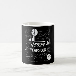 76 Year Old Bday Math Teacher 76th Birthday Gift Coffee Mug