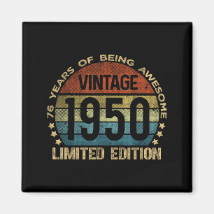 76 Year Old Vintage 1950 Limited Edition 76th Birt Magnet