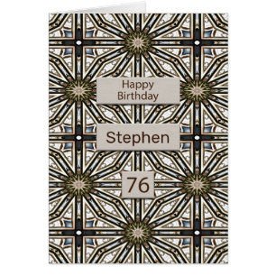 76th Birthday Abstract Mandala Design