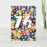 76th Birthday Billiard Balls