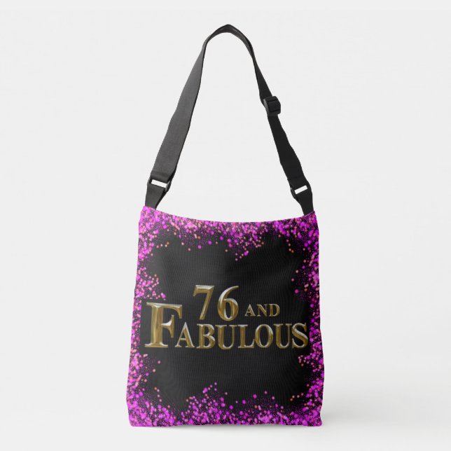 76th Birthday  Crossbody Bag (Front)