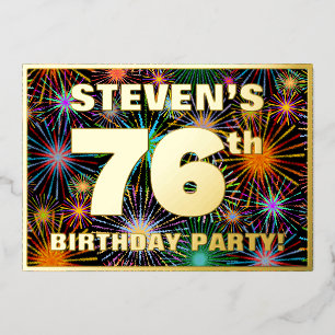 76th Birthday Party — Fun, Colourful Fireworks Loo