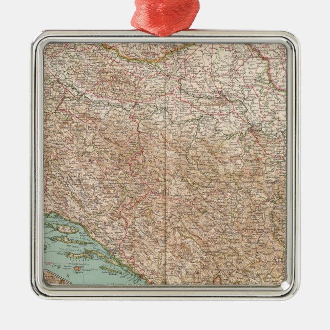 7778 Yugoslavia Metal Tree Decoration (Front)