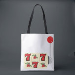 777 Jackpot Tote Bag<br><div class="desc">No need to roll the dice or place a bet,  this design is sure to bring the excitement of a great game directly on towels,  throw pillows and more!</div>
