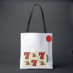 777 Jackpot Tote Bag<br><div class="desc">No need to roll the dice or place a bet, this design is sure to bring the excitement of a great game directly on towels, throw pillows and more!</div>