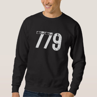 779 Area Code Rockford IL Mobile Telephone Area Co Sweatshirt