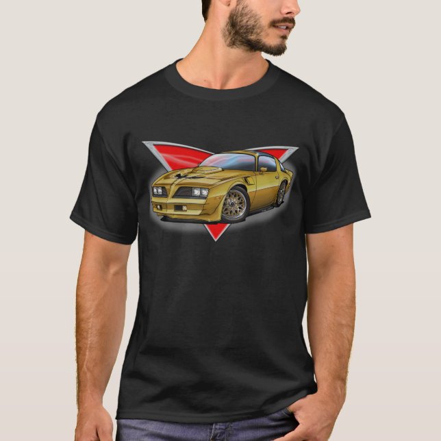 77-78 Gold Firebird T-Shirt (Front)