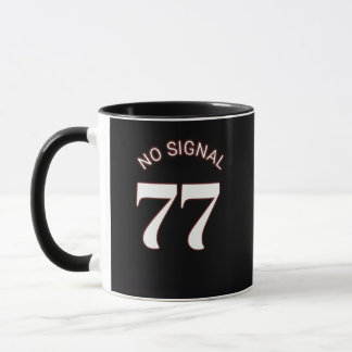 77 No Signal Black Mug
