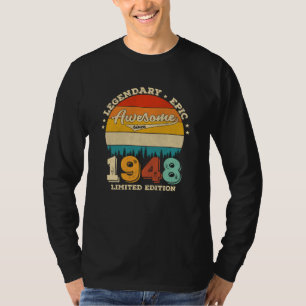 77 Year Old Bday 1948 Awesome 77th Birthday Gift T-Shirt