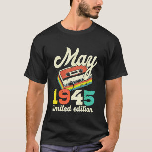 77th Birthday May 1945 Vintage Cassette T-Shirt