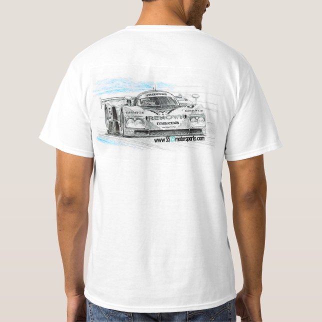 787B LeMans Car T-Shirt (Back)
