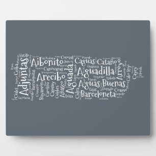 78 Pueblos 1 Puerto Rico Plaque