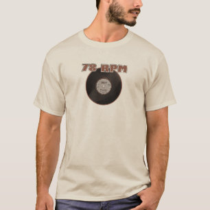 78 RPM Record 1929 Brown T-Shirt