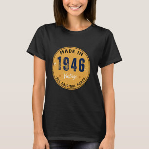 78nd Birthday Gift Vintage, Made in 1946 Retro 78  T-Shirt
