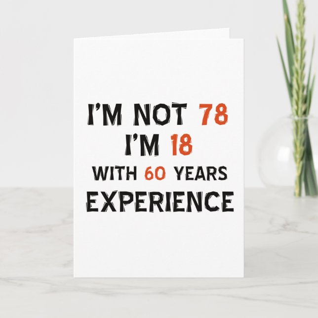 78th birthday designs card (Front)