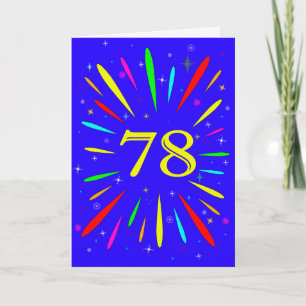78th Birthday Explosion Card