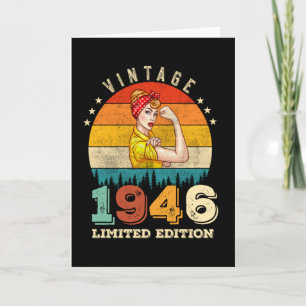 79 Year Old Bday 1946 Vintage 79th Birthday Women Card