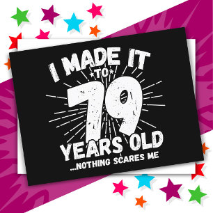 79 Year Old Sarcastic Meme Funny 79th Birthday Postcard