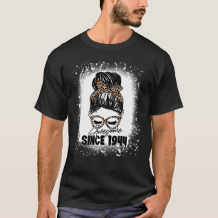 79 Years Old Awesome since 1944 Leopard 79th Birth T-Shirt