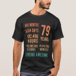 79th Birthday Men Women Funny 79 Years Old T-Shirt<br><div class="desc">79th Birthday Men Women Funny 79 Years Old</div>