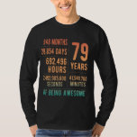 79th Birthday Men Women Funny 79 Years Old T-Shirt<br><div class="desc">79th Birthday Men Women Funny 79 Years Old</div>