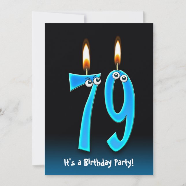 79th Birthday Party Invite (Front)