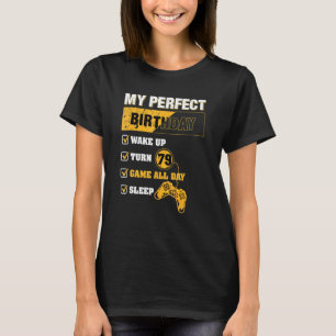 79th Perfect Birthday Gamer 79 Years Old Gaming T-Shirt