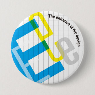 7.6cm Can batch [Grid] 7.5 Cm Round Badge