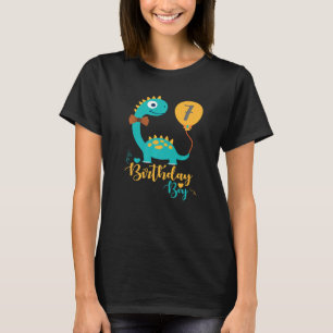7 Años Cumpleaños Niños Birthday Boy Baby Diplodoc T-Shirt