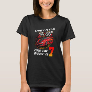 7 Birthday Boys 7 Years Old Race Car Drivers T-Shirt