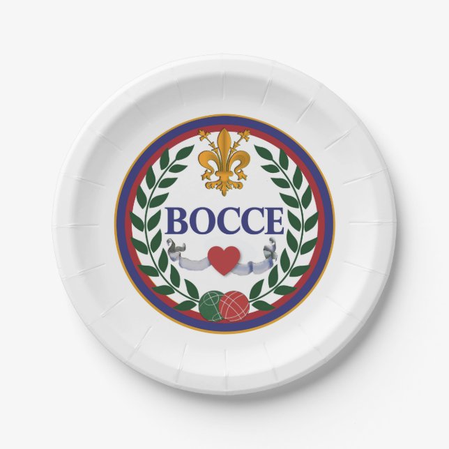 7" Bocce party plates (Front)